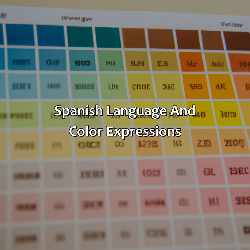 Spanish Language And Color Expressions  - What Color Is Spanish, 