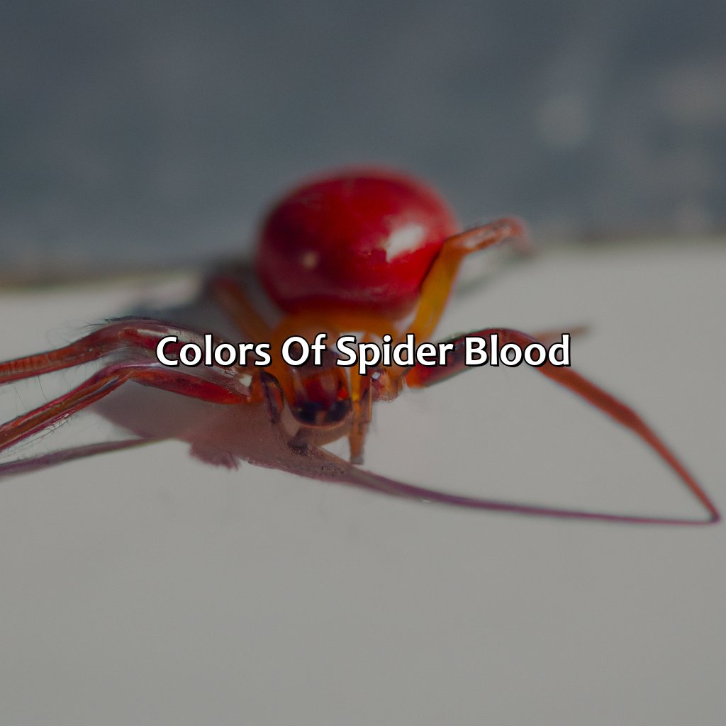 Colors Of Spider Blood  - What Color Is Spider Blood, 