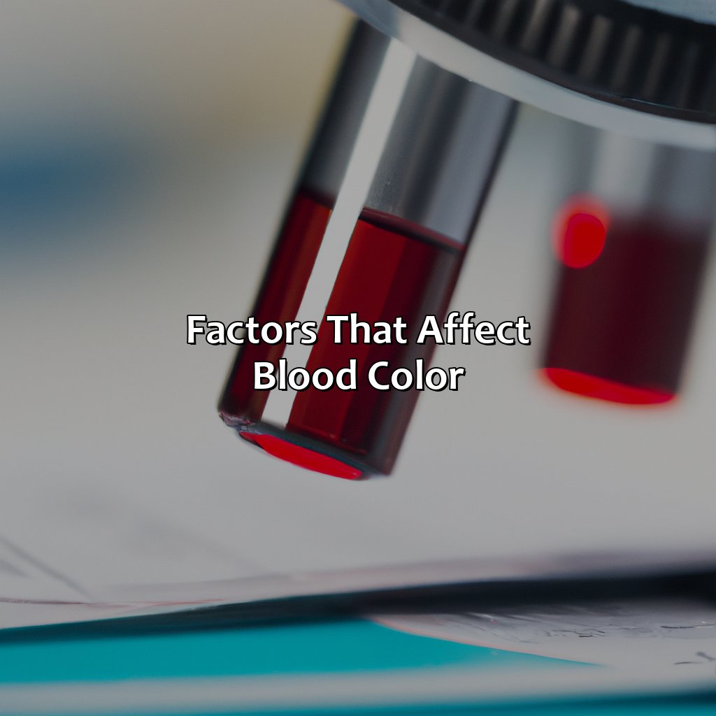 Factors That Affect Blood Color  - What Color Is The Blood In Our Body, 
