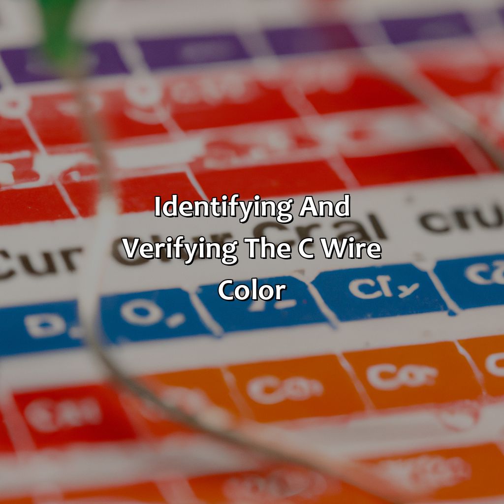 Identifying And Verifying The C Wire Color  - What Color Is The C Wire, 