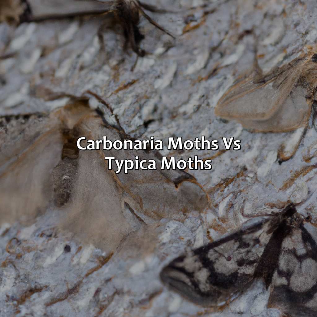 Carbonaria Moths Vs. Typica Moths  - What Color Is The Carbonaria Version Of The Moths, 