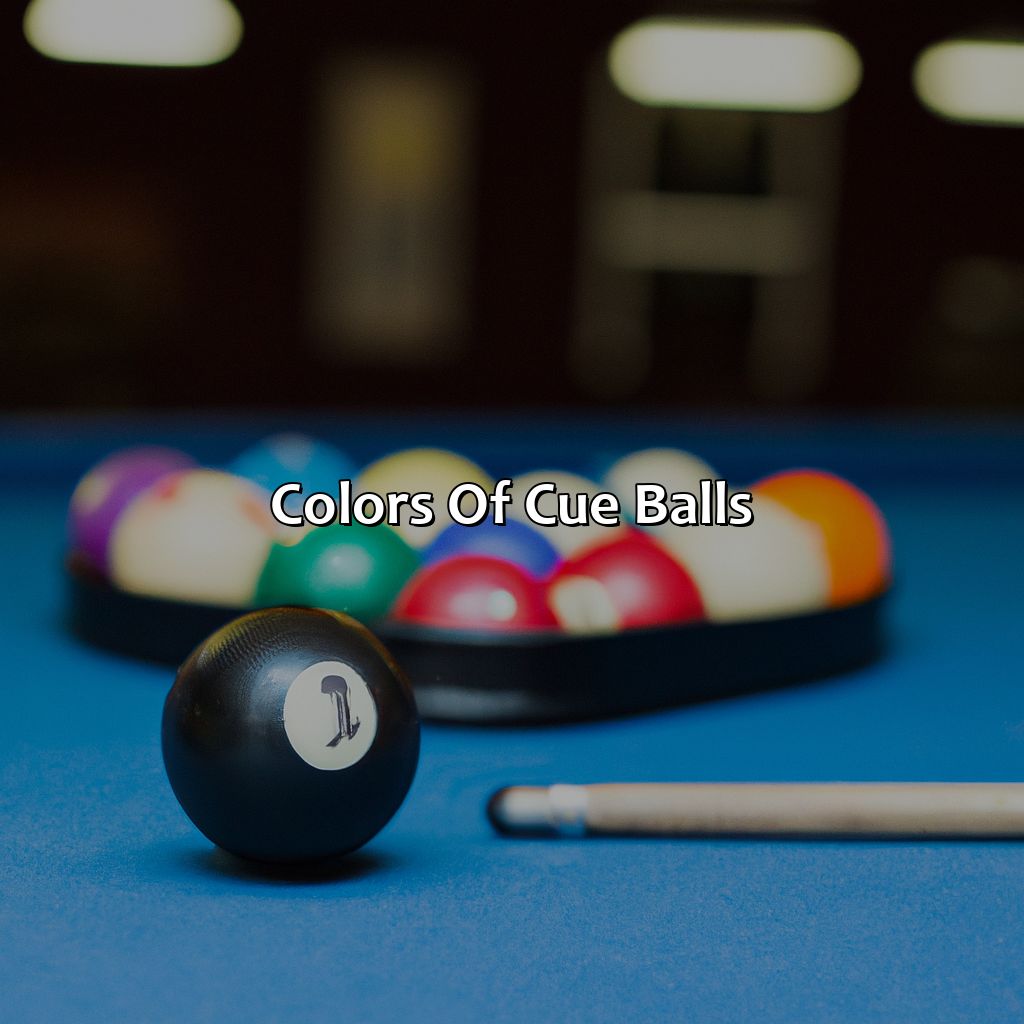 Colors Of Cue Balls  - What Color Is The Cue Ball In Pool, 