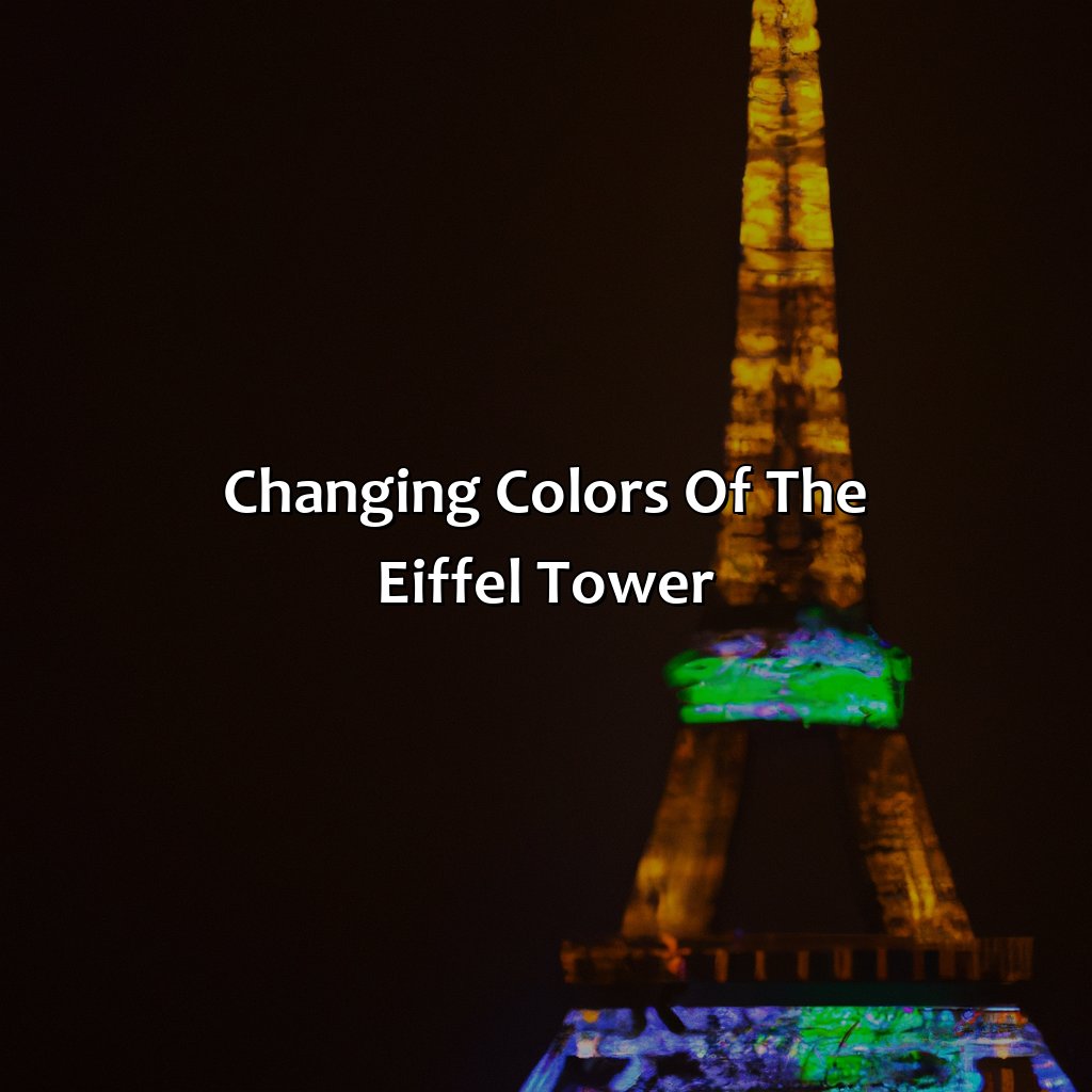 Changing Colors Of The Eiffel Tower  - What Color Is The Eiffel Tower, 