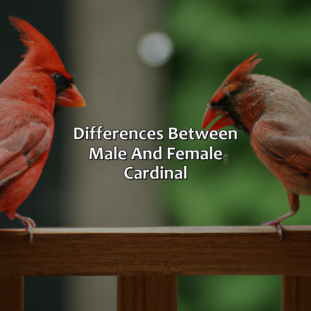 Differences Between Male And Female Cardinal  - What Color Is The Female Cardinal, 