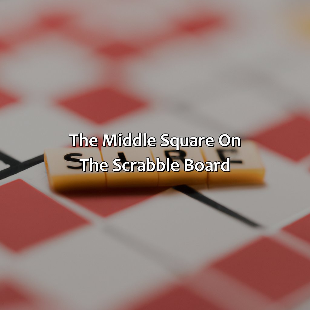 The Middle Square On The Scrabble Board  - What Color Is The Middle Square On A Scrabble Board, 