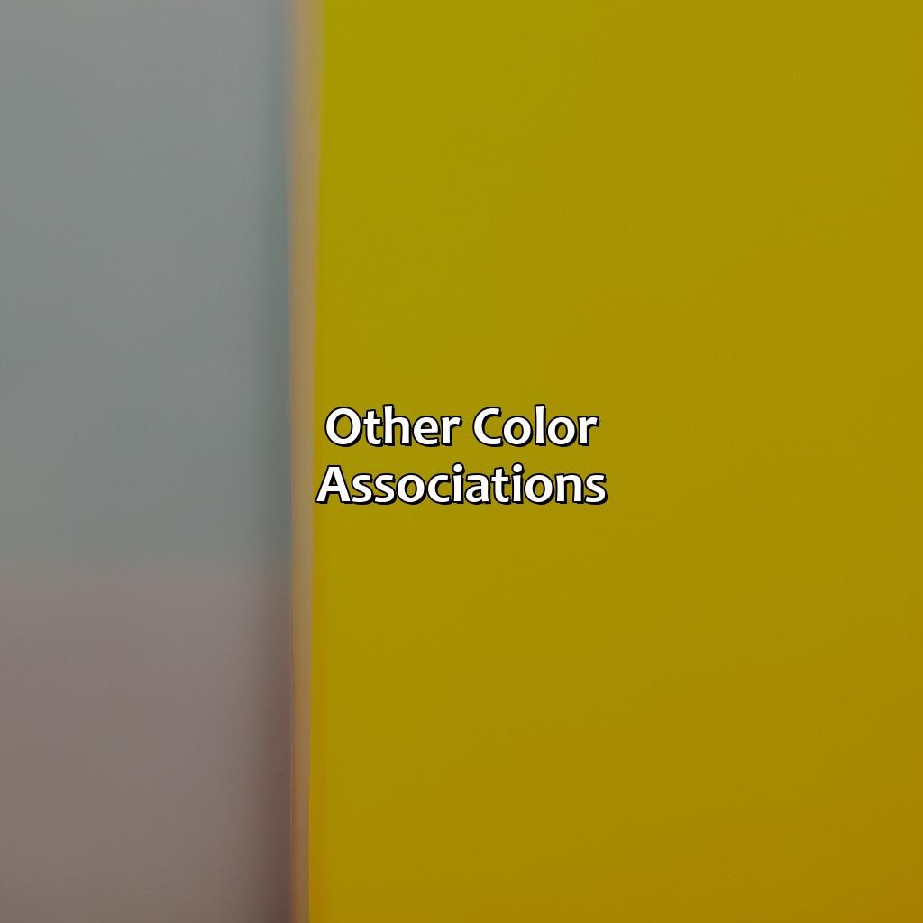 Other Color Associations  - What Color Is The Opposite Of Yellow, 