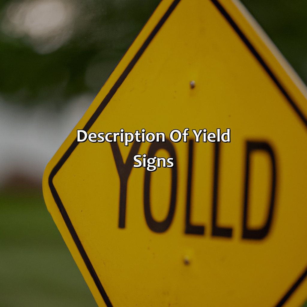 Description Of Yield Signs  - What Color Is The Yield Sign, 