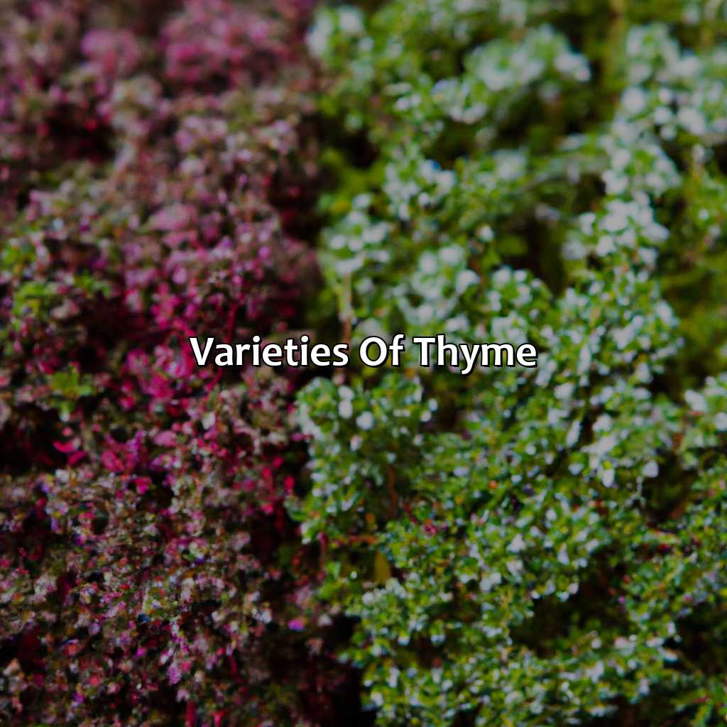 Varieties Of Thyme  - What Color Is Thyme, 