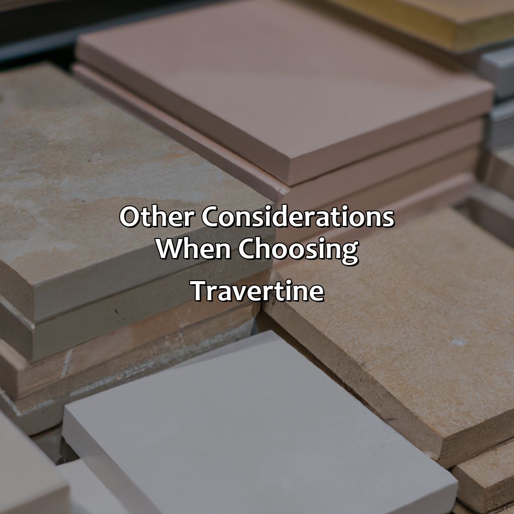 Other Considerations When Choosing Travertine  - What Color Is Travertine, 