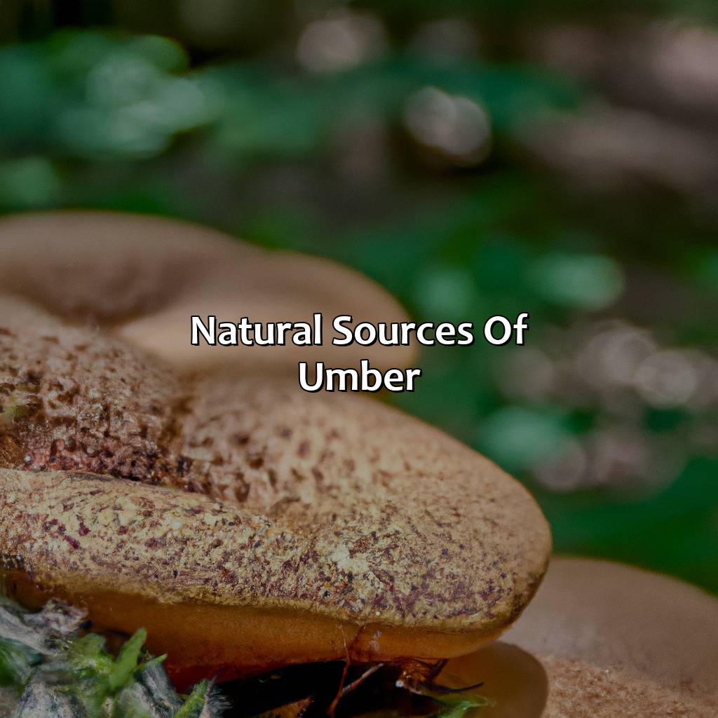 Natural Sources Of Umber  - What Color Is Umber, 