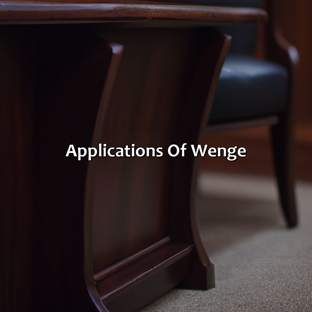 Applications Of Wenge  - What Color Is Wenge, 