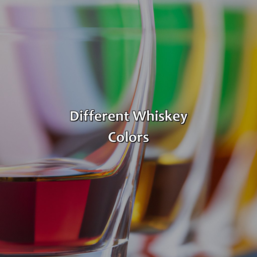 Different Whiskey Colors  - What Color Is Whiskey, 