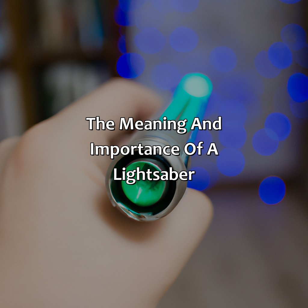 The Meaning And Importance Of A Lightsaber  - What Color Is Your Lightsaber, 