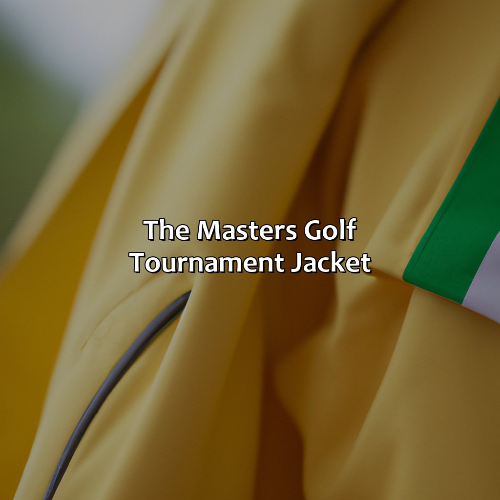 The Masters Golf Tournament Jacket  - What Color Jacket Is The Winner Of The Masters Golf Tournament Awarded?, 