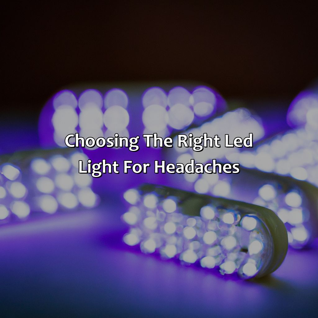Choosing The Right Led Light For Headaches  - What Color Led Lights Help With Headaches, 