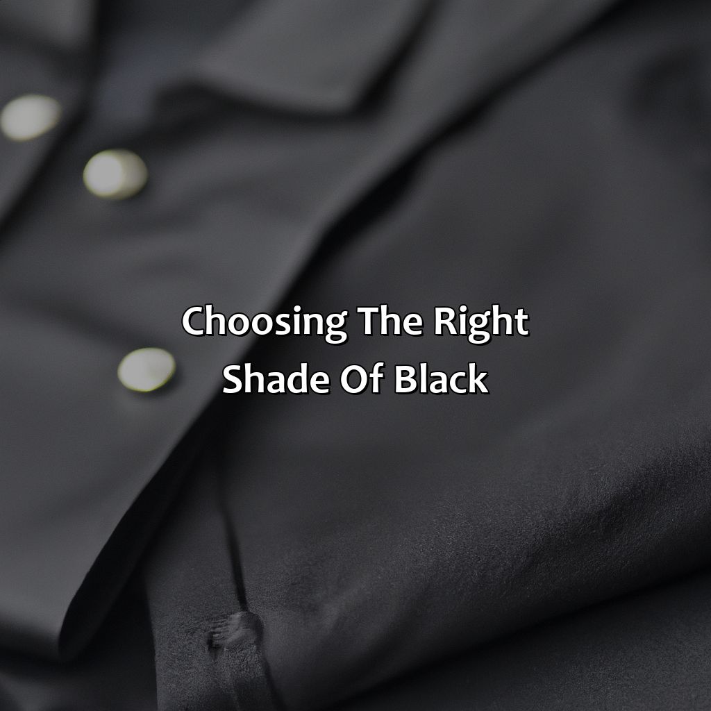 Choosing The Right Shade Of Black - What Color Looks Good With Black, 