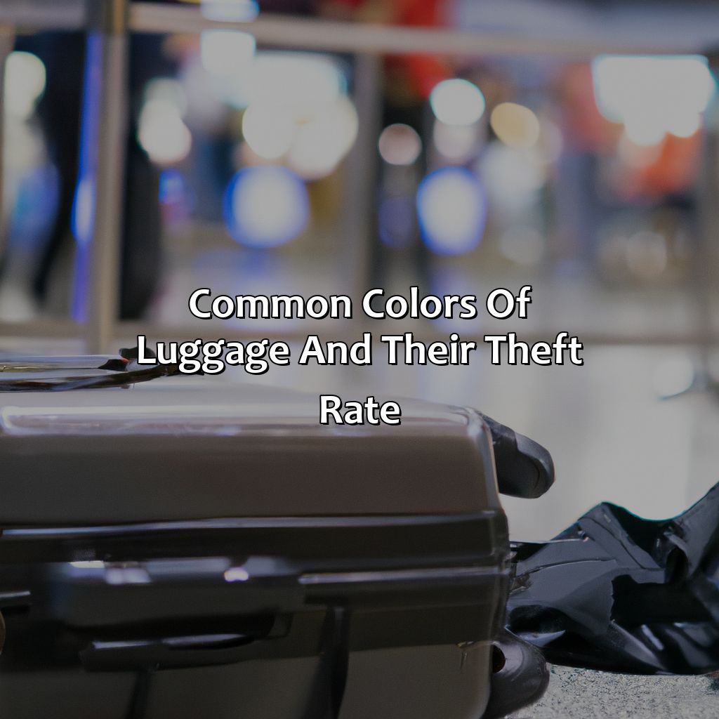 Common Colors Of Luggage And Their Theft Rate - What Color Luggage Is Most Likely To Be Stolen, 