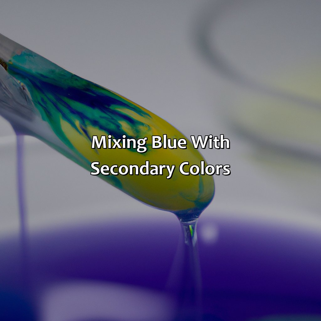 Mixing Blue With Secondary Colors  - What Color Makes Blue, 