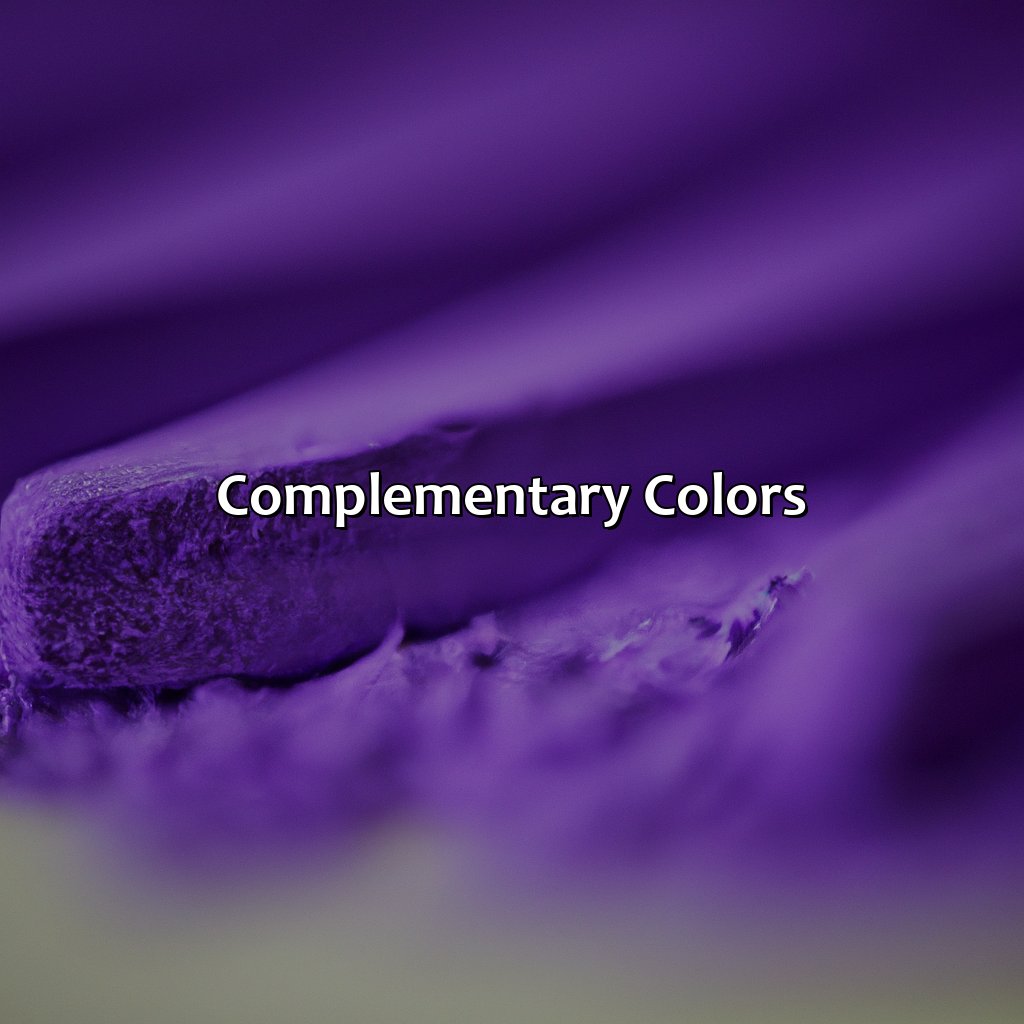 Complementary Colors  - What Color Makes Purple, 