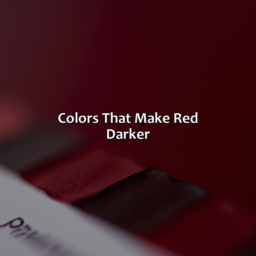 Colors That Make Red Darker  - What Color Makes Red Darker, 