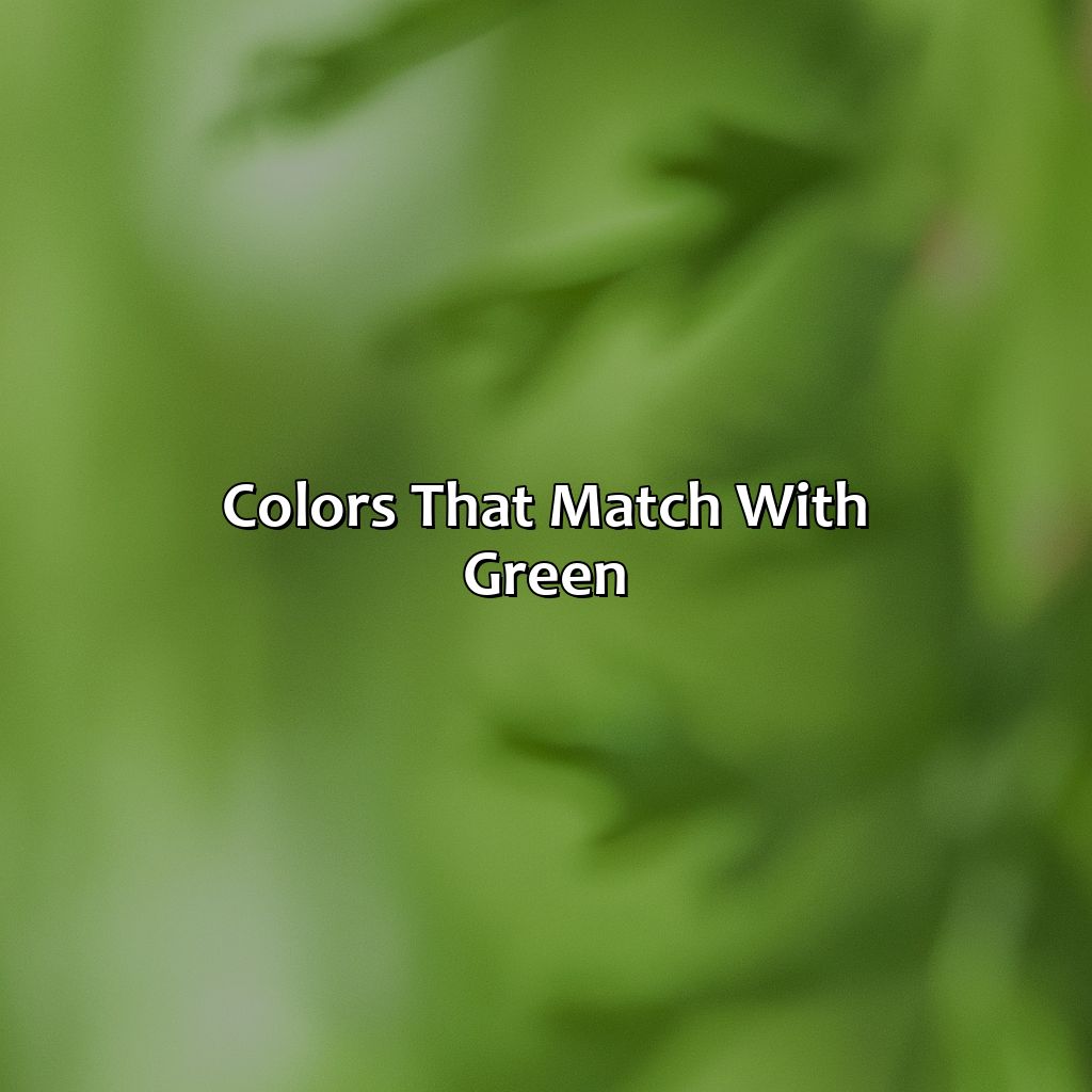 Colors That Match With Green  - What Color Matches Green, 