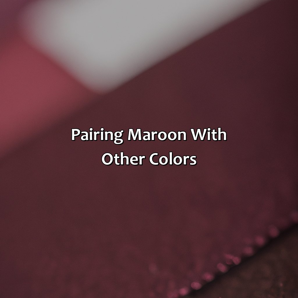 What Color Matches Maroon - colorscombo.com