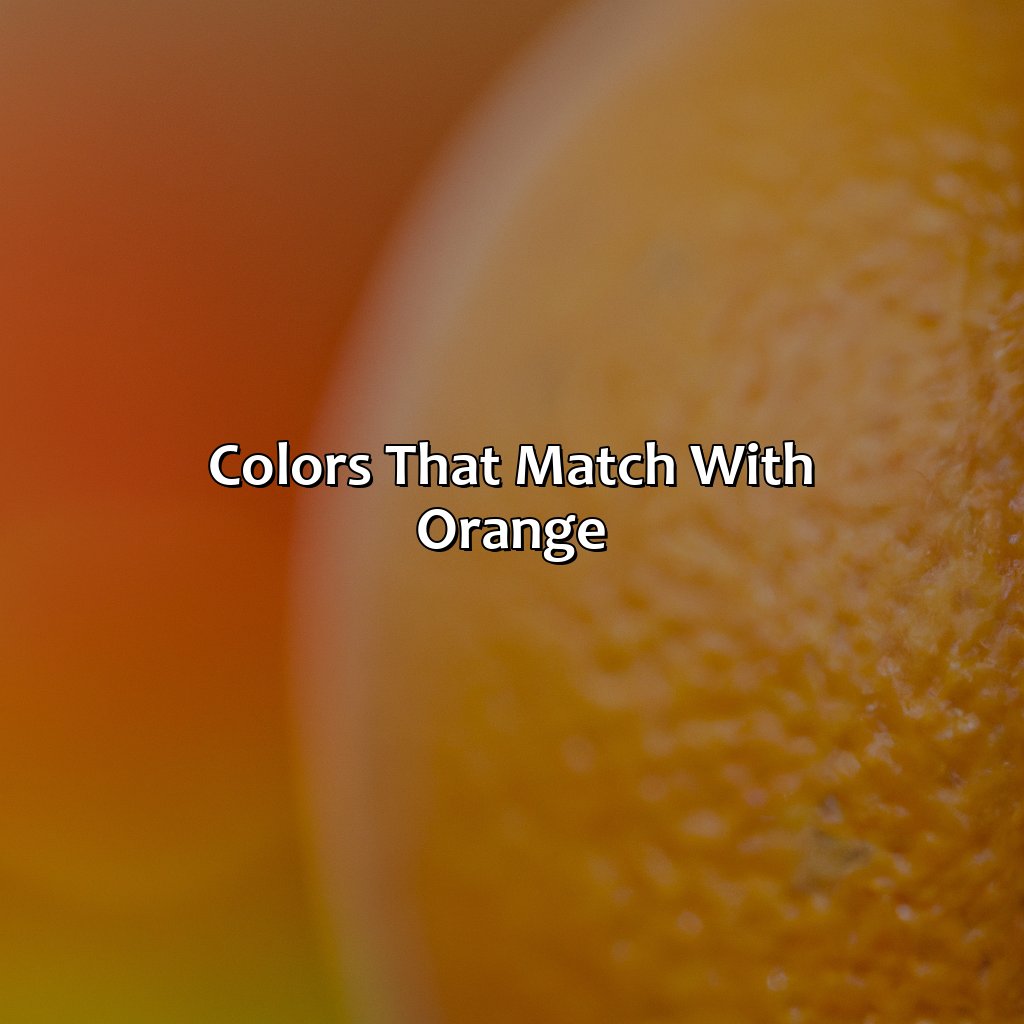 Colors That Match With Orange  - What Color Matches Orange, 