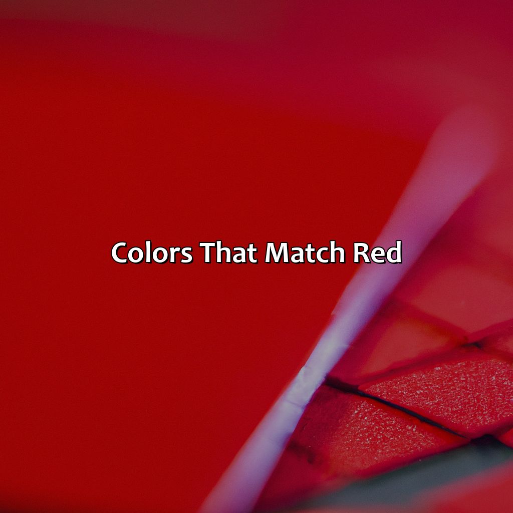 Colors That Match Red  - What Color Matches Red, 
