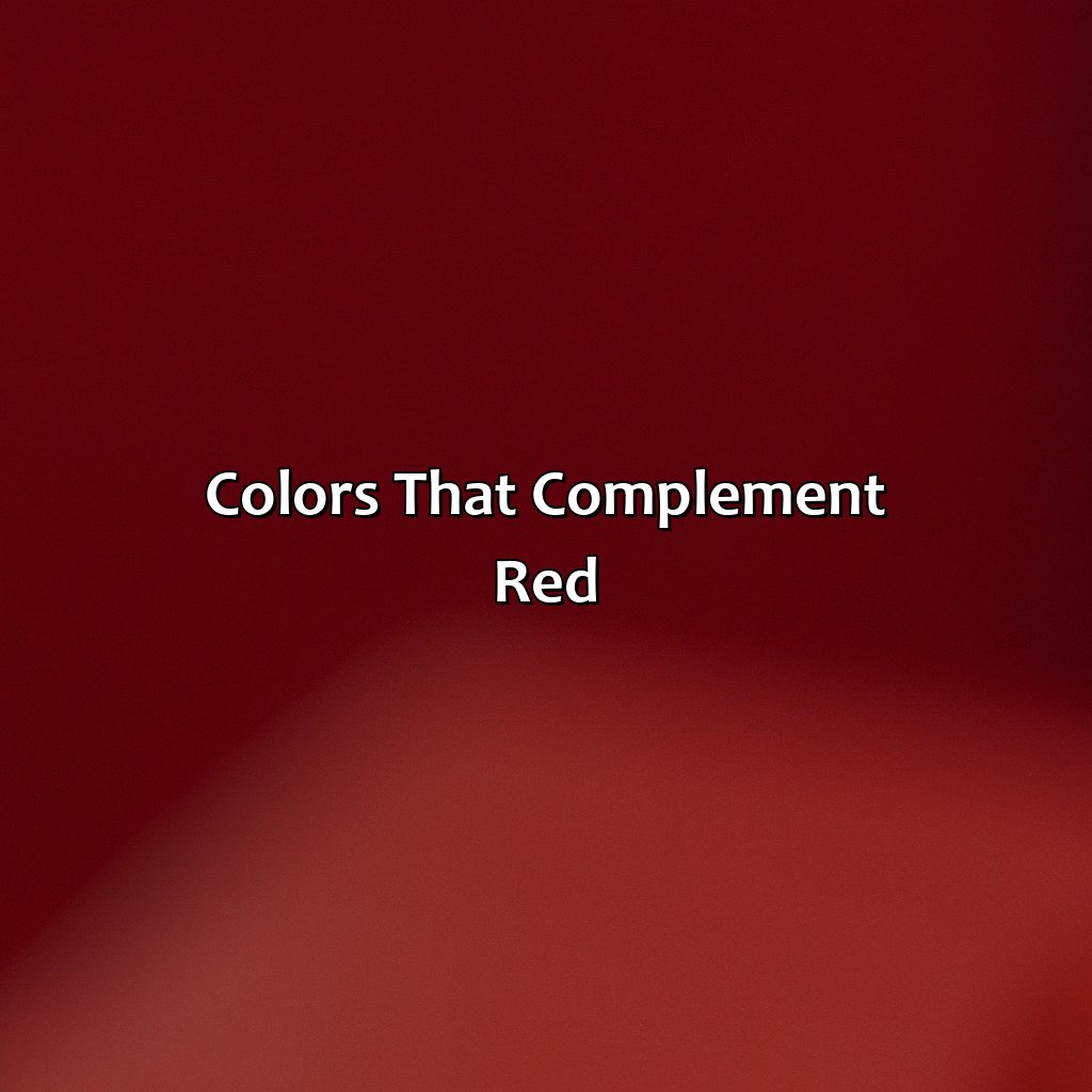 What Color Matches Red - colorscombo.com