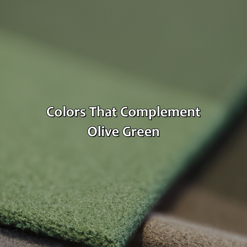 Colors That Complement Olive Green  - What Color Matches With Olive Green, 