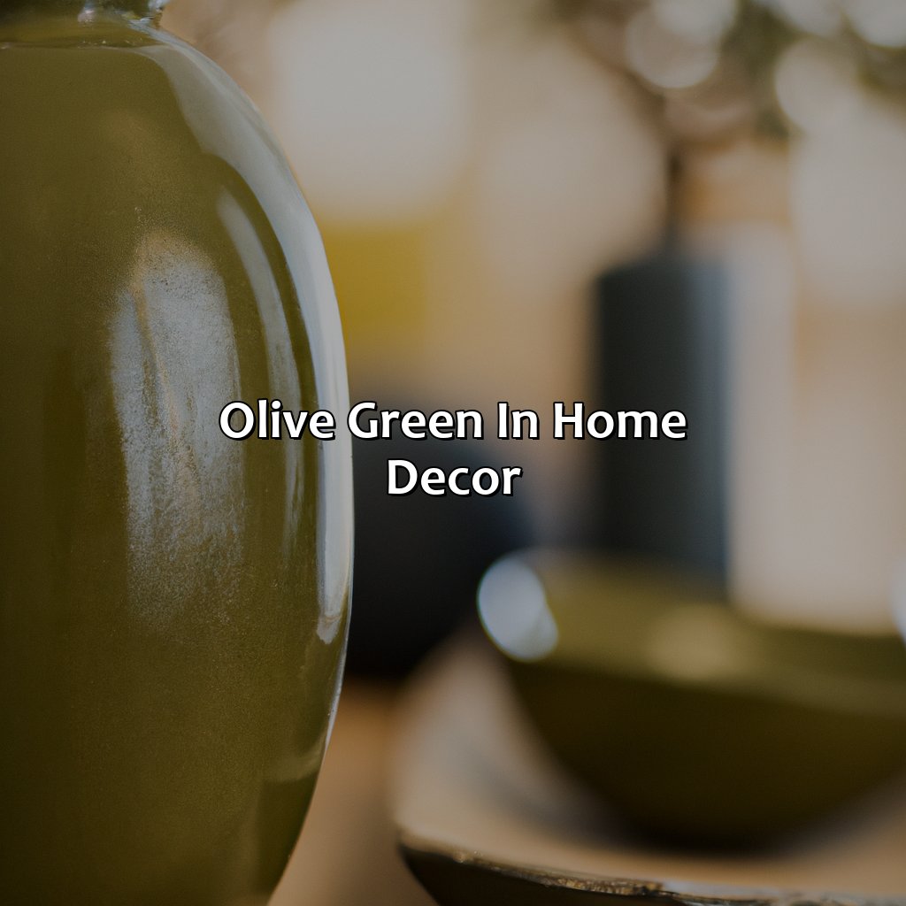 Olive Green In Home Decor  - What Color Matches With Olive Green, 