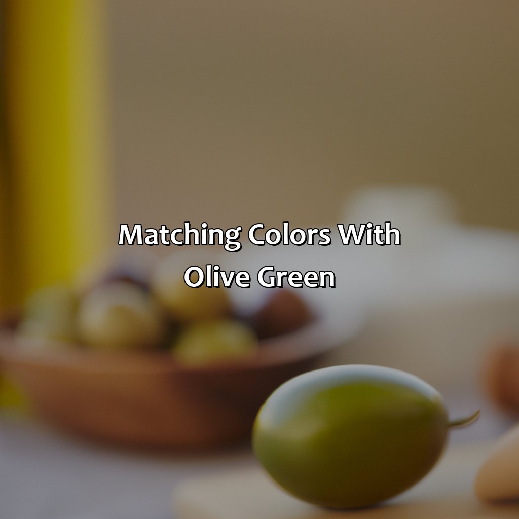 Matching Colors With Olive Green  - What Color Matches With Olive Green, 