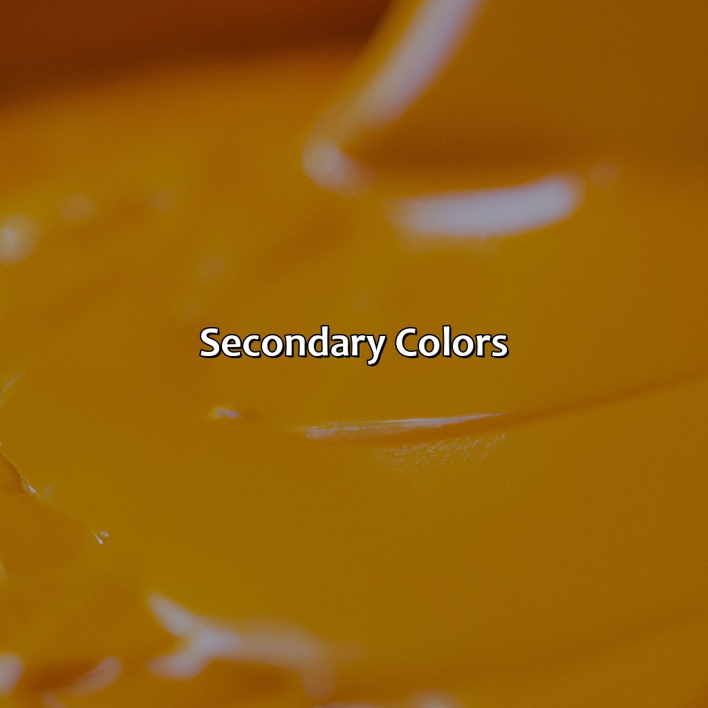 Secondary Colors  - What Color Mix Makes Orange, 