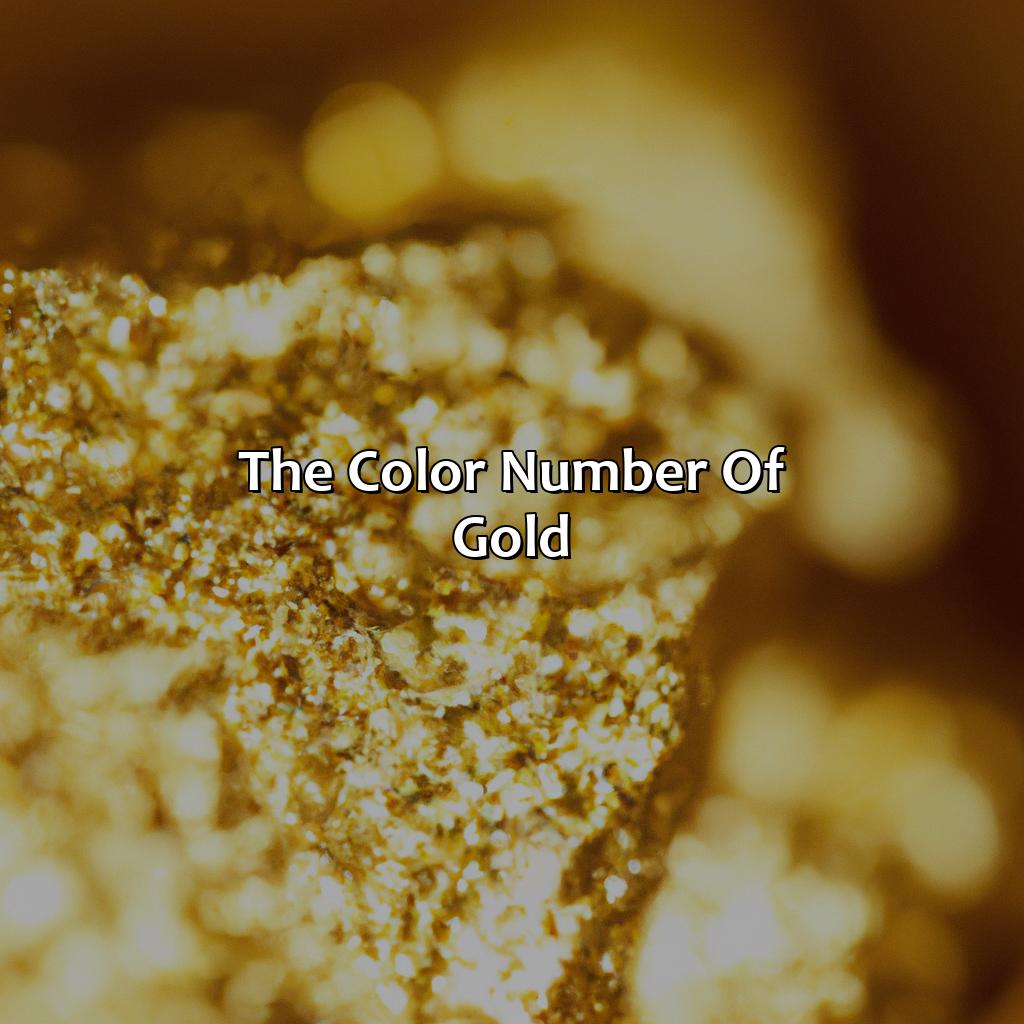 The Color Number Of Gold  - What Color Number Is Gold, 