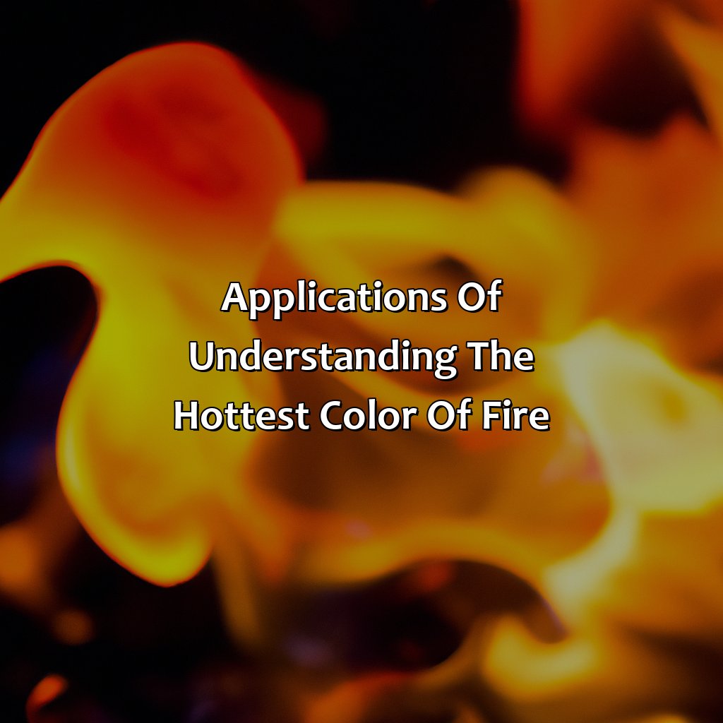 Applications Of Understanding The Hottest Color Of Fire  - What Color Of Fire Is The Hottest, 