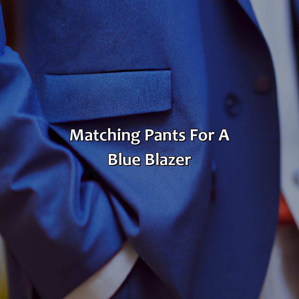 Matching Pants For A Blue Blazer  - What Color Pants With Blue Blazer, 