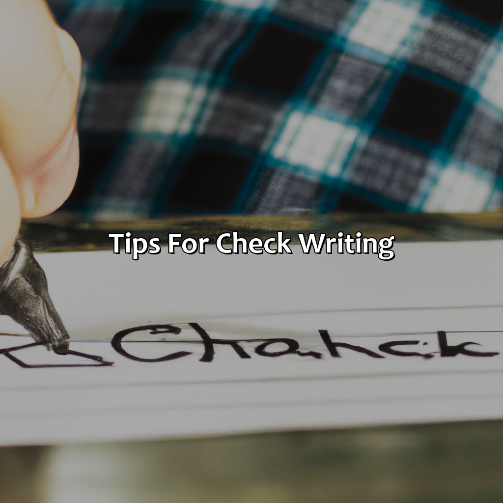 Tips For Check Writing  - What Color Pen Should Be Used When Writing Checks, 