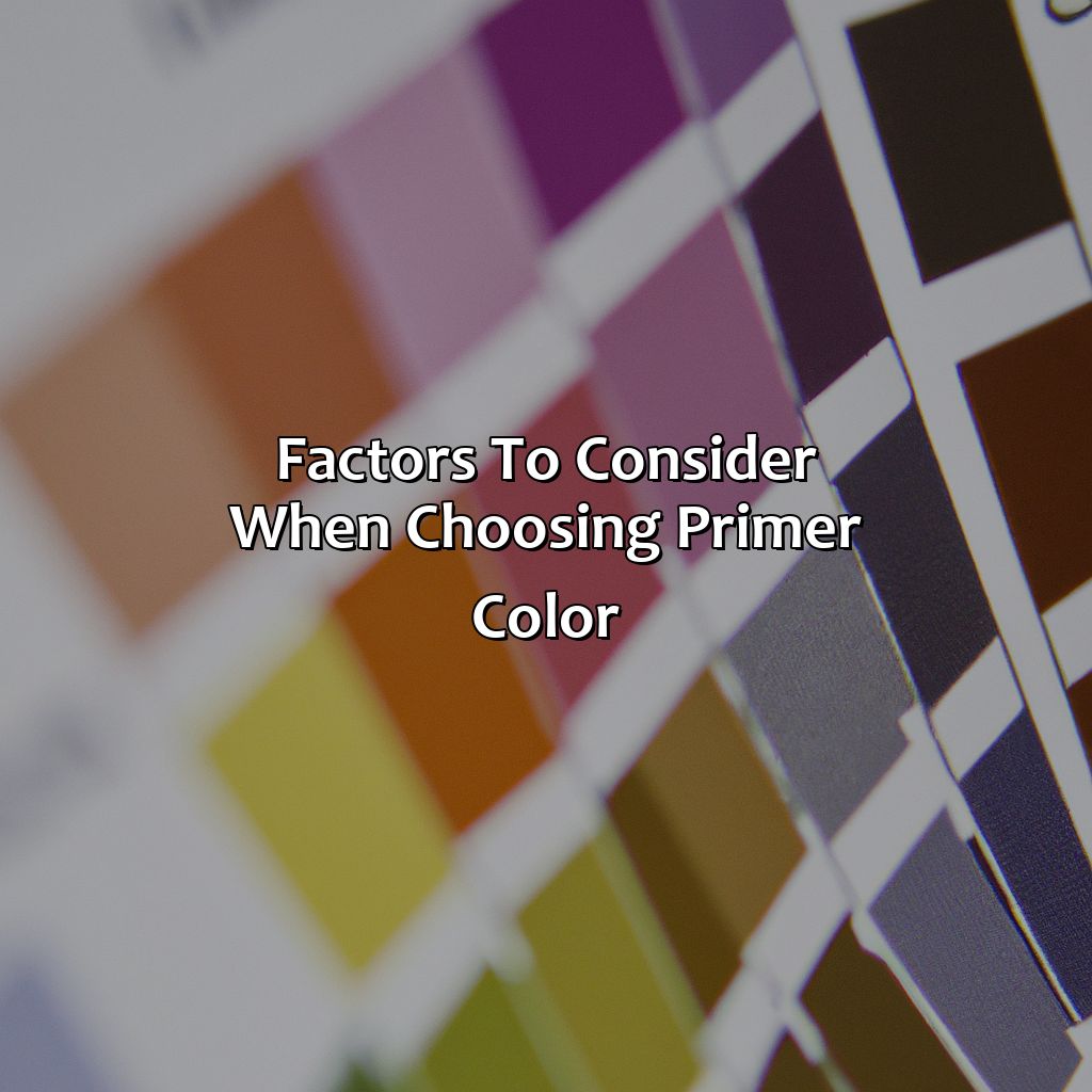 Factors To Consider When Choosing Primer Color  - What Color Primer To Use, 