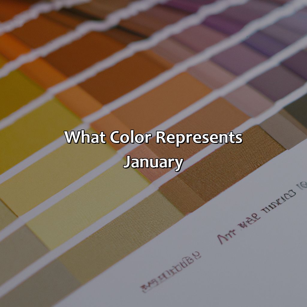 What Color Represents January  - What Color Represents January, 
