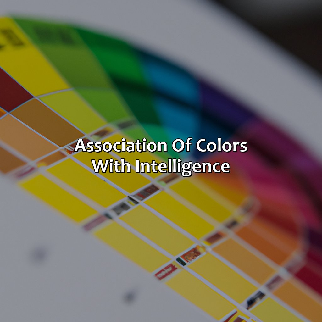 Association Of Colors With Intelligence  - What Color Represents Smart, 