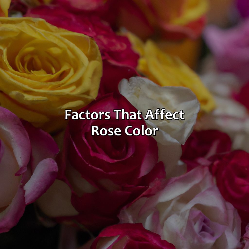 Factors That Affect Rose Color  - What Color Roses Are There, 