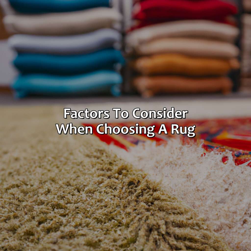 Factors To Consider When Choosing A Rug  - What Color Rug Should I Get, 