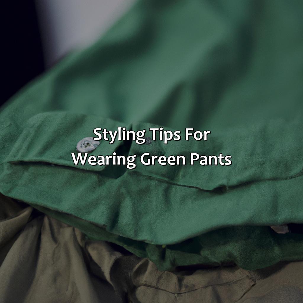 Styling Tips For Wearing Green Pants  - What Color Shirt Goes With Green Pants, 