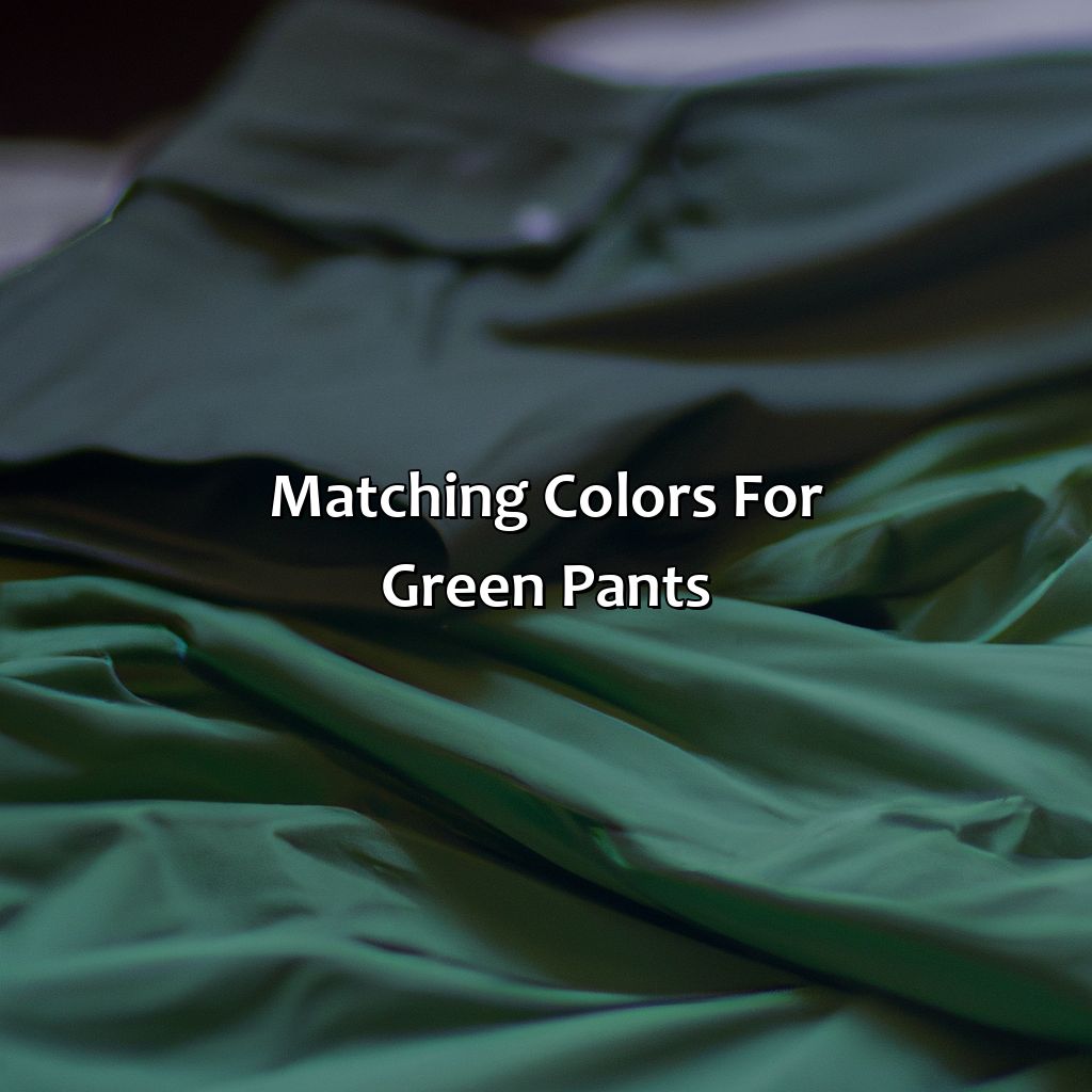 Matching Colors For Green Pants  - What Color Shirt Goes With Green Pants, 