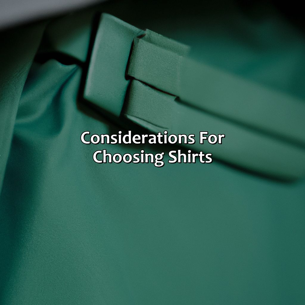 Considerations For Choosing Shirts  - What Color Shirt Goes With Green Pants, 