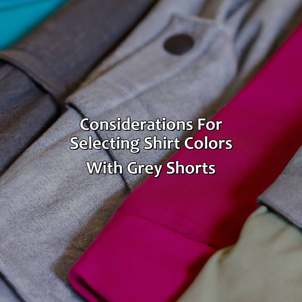 Considerations For Selecting Shirt Colors With Grey Shorts  - What Color Shirt Goes With Grey Shorts, 