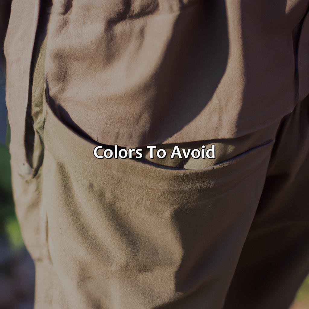 Colors To Avoid  - What Color Shirt Goes With Khaki Pants, 