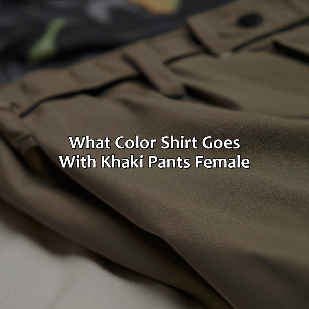 What Color Shirt Goes With Khaki Pants Female - colorscombo.com