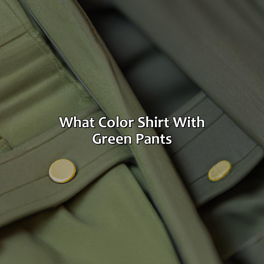 What Color Shirt With Green Pants - colorscombo.com
