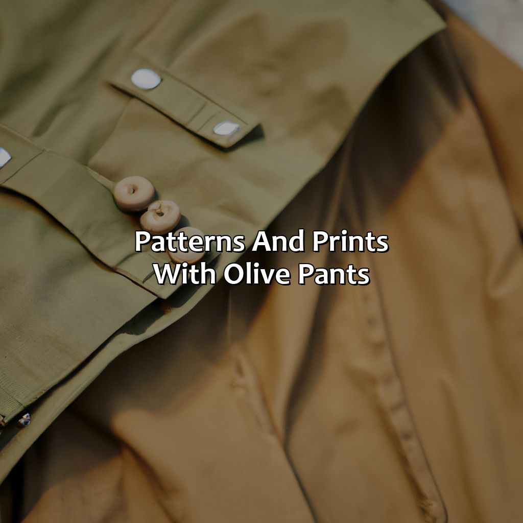 Patterns And Prints With Olive Pants  - What Color Shirt With Olive Pants, 